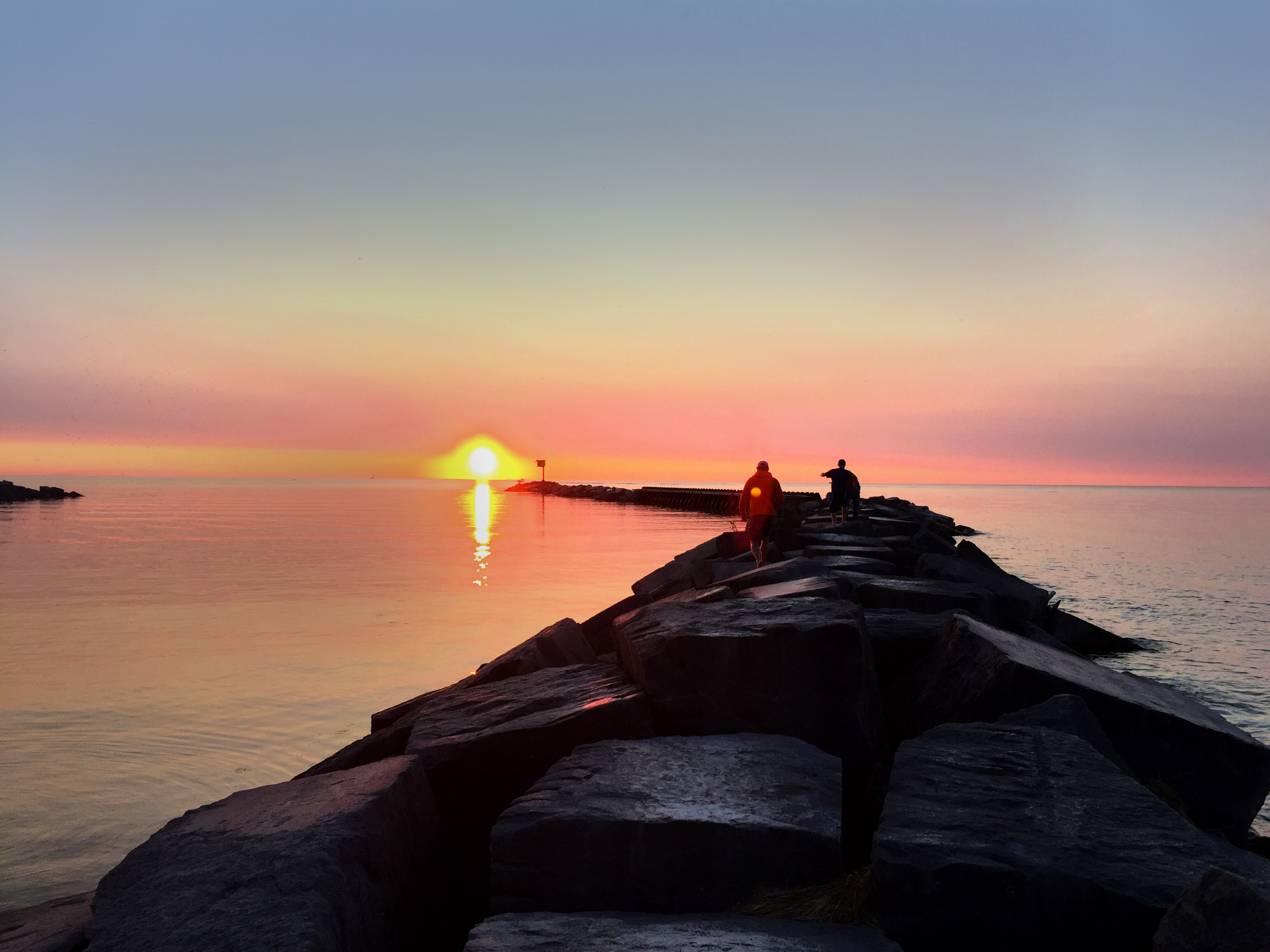 Lake Michigan sunset from New Buffalo
